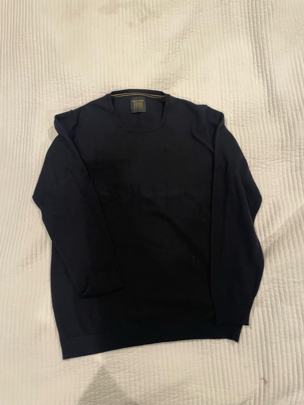 Pierre Cardin Men's Crewneck Sweater - Black